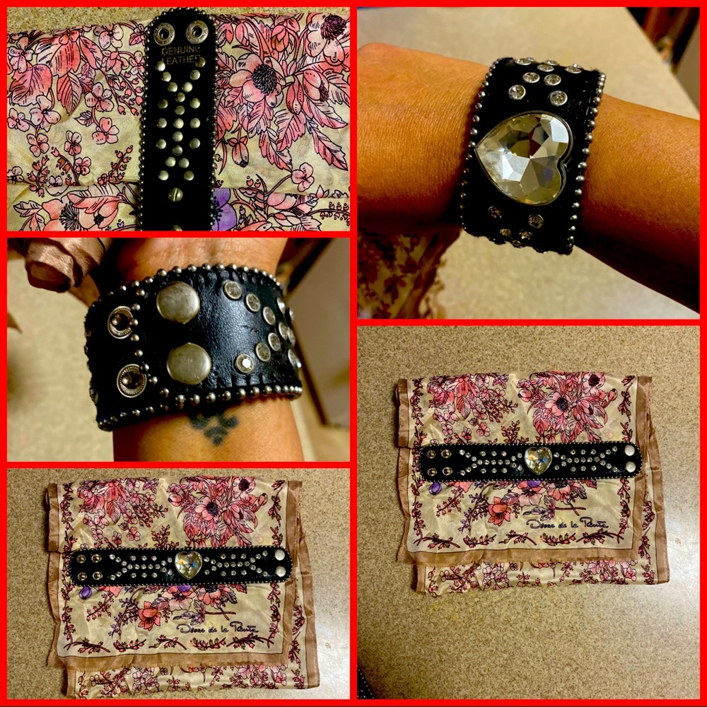 Gorgeous & Unique Leather Cuff Bracelet